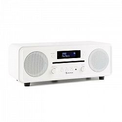 Auna Melodia CD, biele, DAB+/FM stolové rádio, CD prehrávač, bluetooth, alarm, opakované budenie