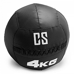 Capital Sports Bravor Wall Ball medicinbal PVC dvojité švy 4kg čierna farba