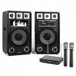 Electronic-Star Karaoke Set "STAR-12A" PA reproduktory, bezdrôtový mikrofón, 800W